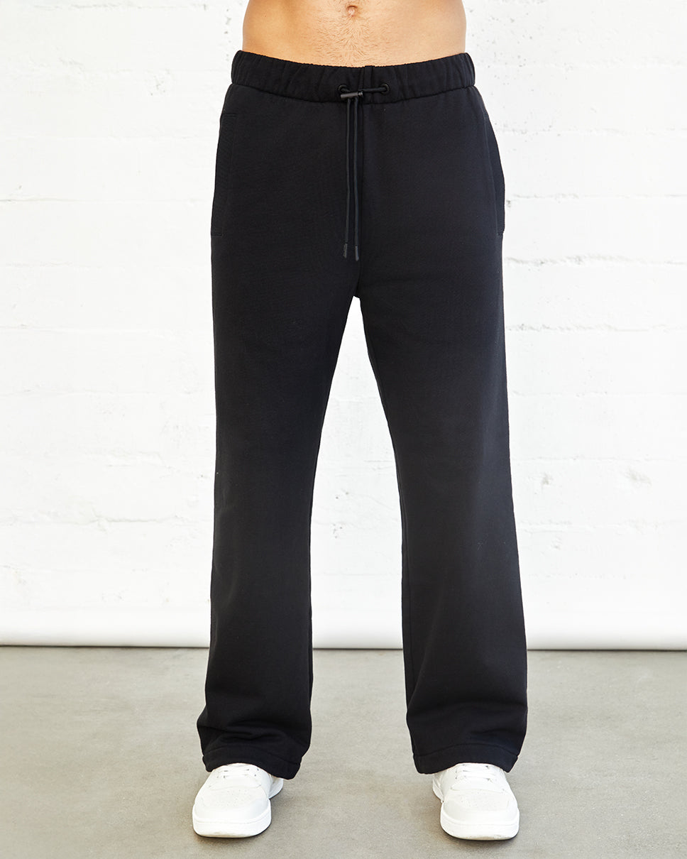 Black Essential Ross Relaxed Sweatpants
