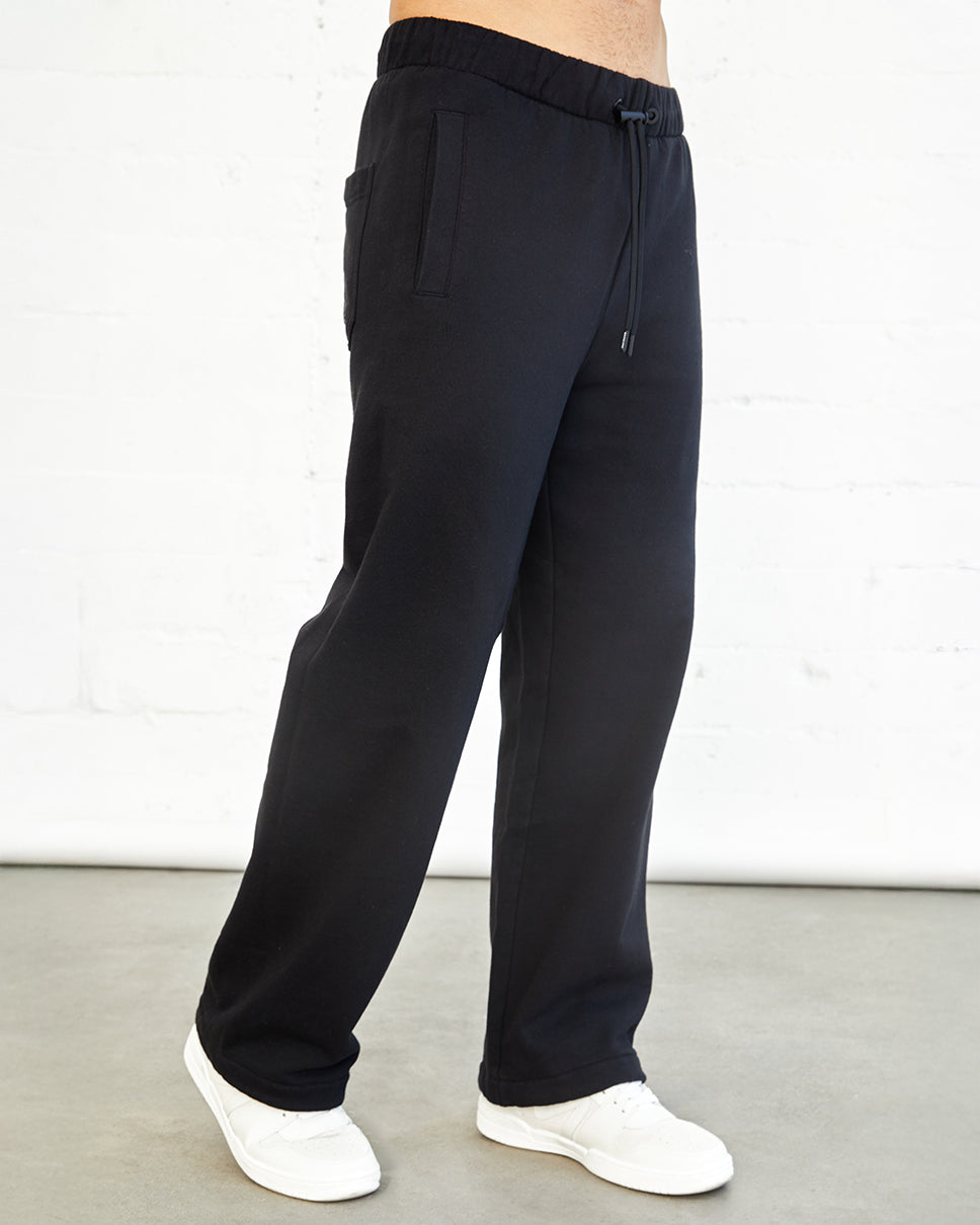 Black Essential Ross Relaxed Sweatpants
