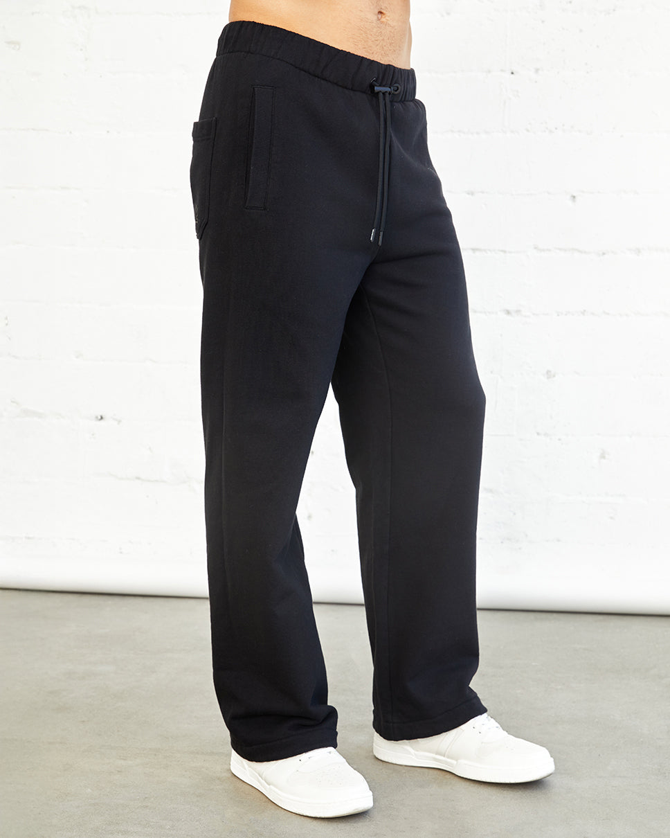 Black Essential Ross Relaxed Sweatpants