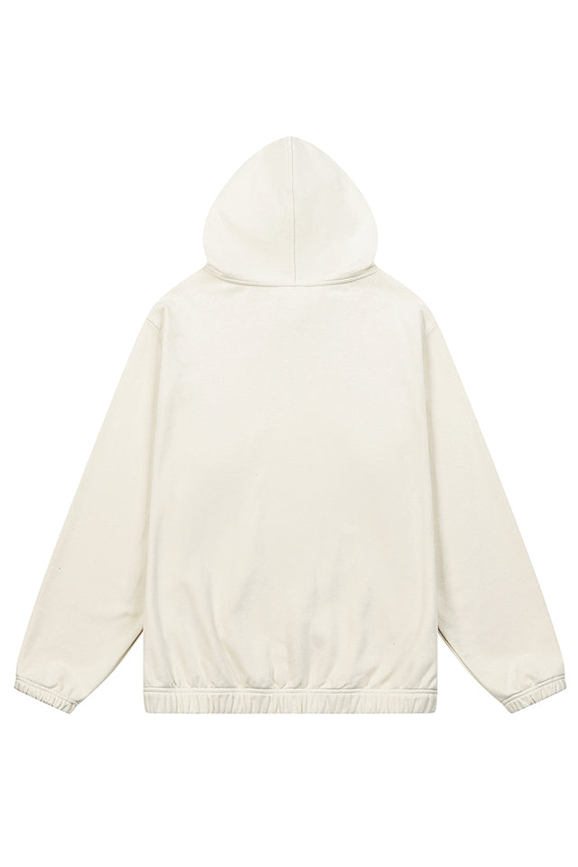 Essential Banded Zip-Up Hoodie