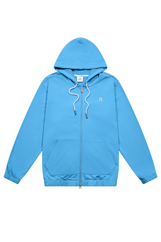 Essential Banded Zip-Up Hoodie