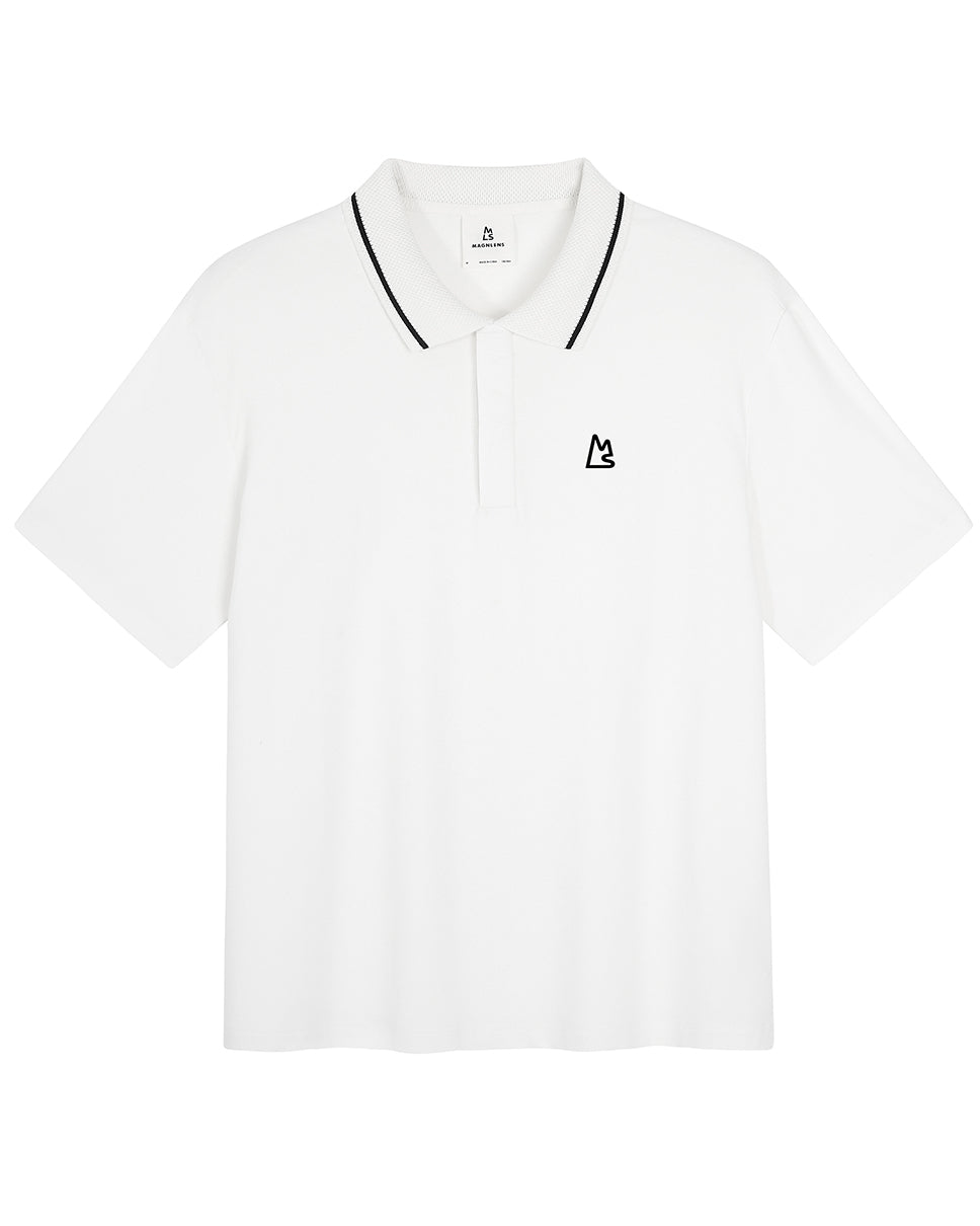 White Bamboo Fitted Polo