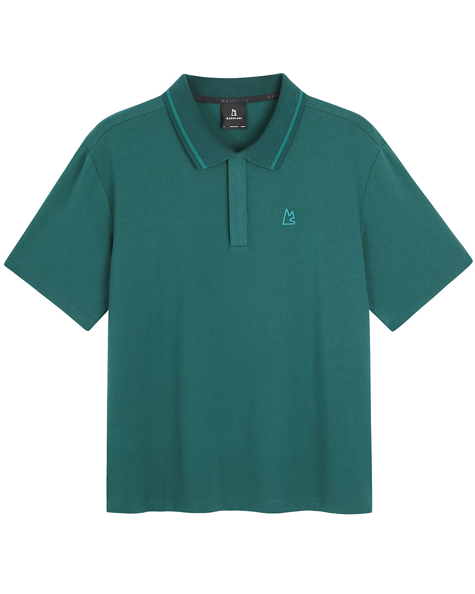 Teal Green Bamboo Fitted Polo