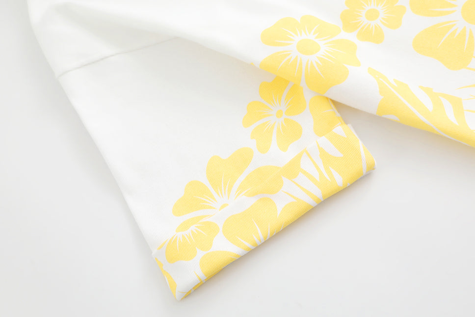 Floral Palm Boxy Polo