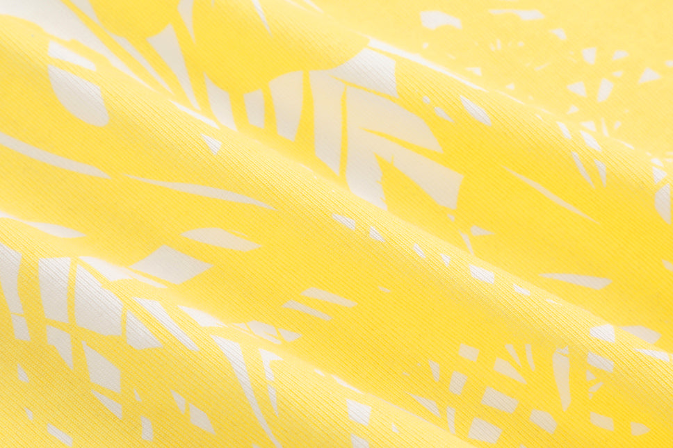 Floral Palm Boxy Polo