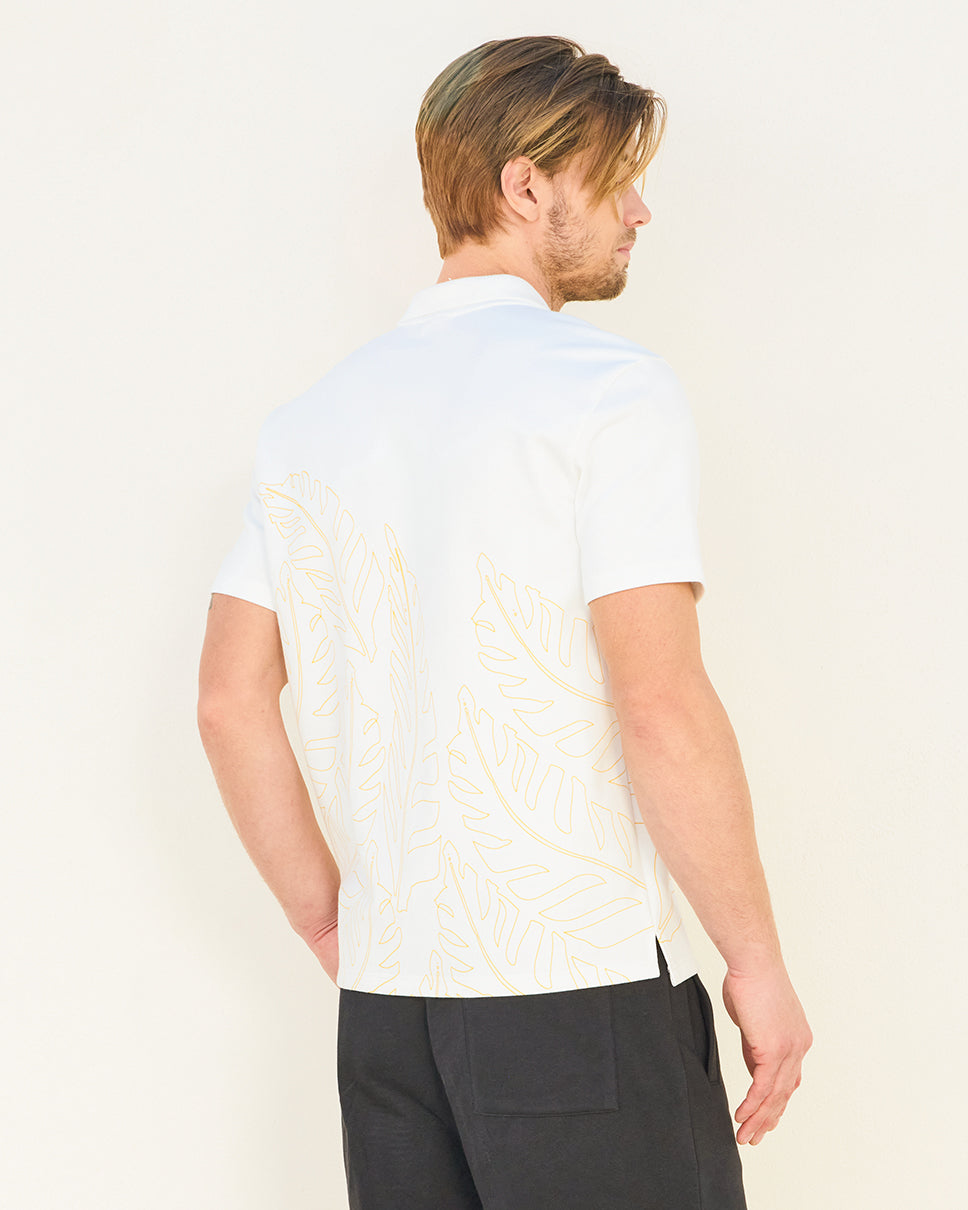 Edinburgh Palm Fitted Polo