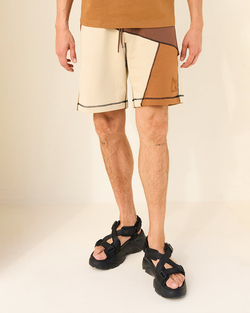 Cocoa Multi Patchwork Shorts