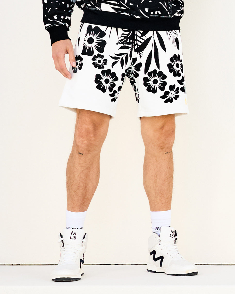 Floral Palm Ross 8" Shorts