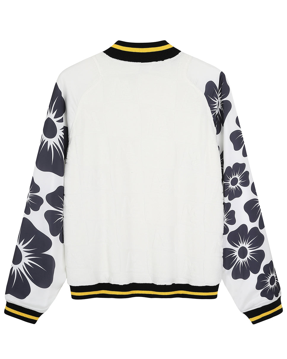 Floral Letterman Pullover
