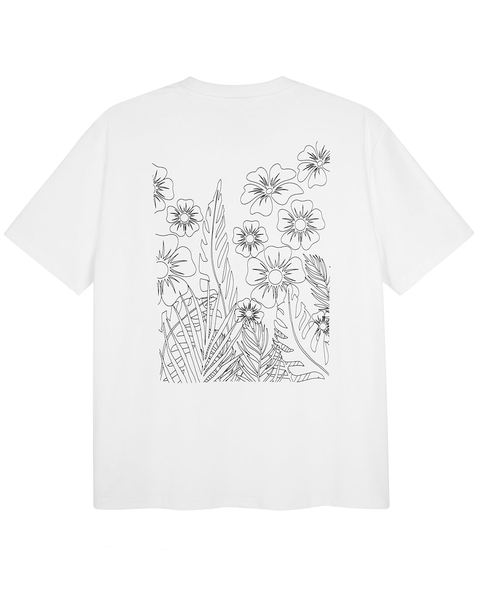 Floral Outline Regular Fit Tee