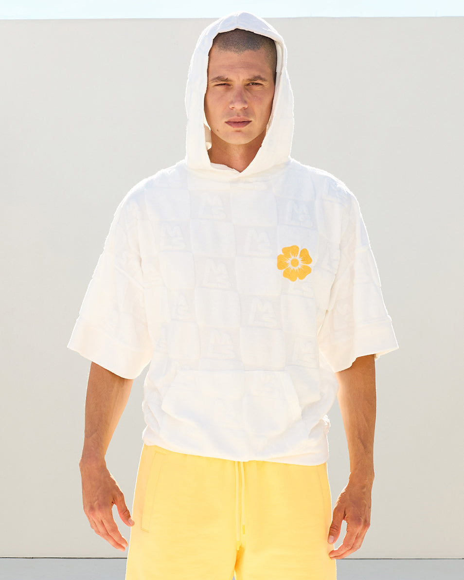 Bloom Toweling Short Sleeve Hoodie