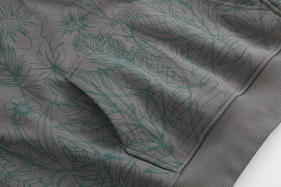 Floral Outline Ross Hoodie