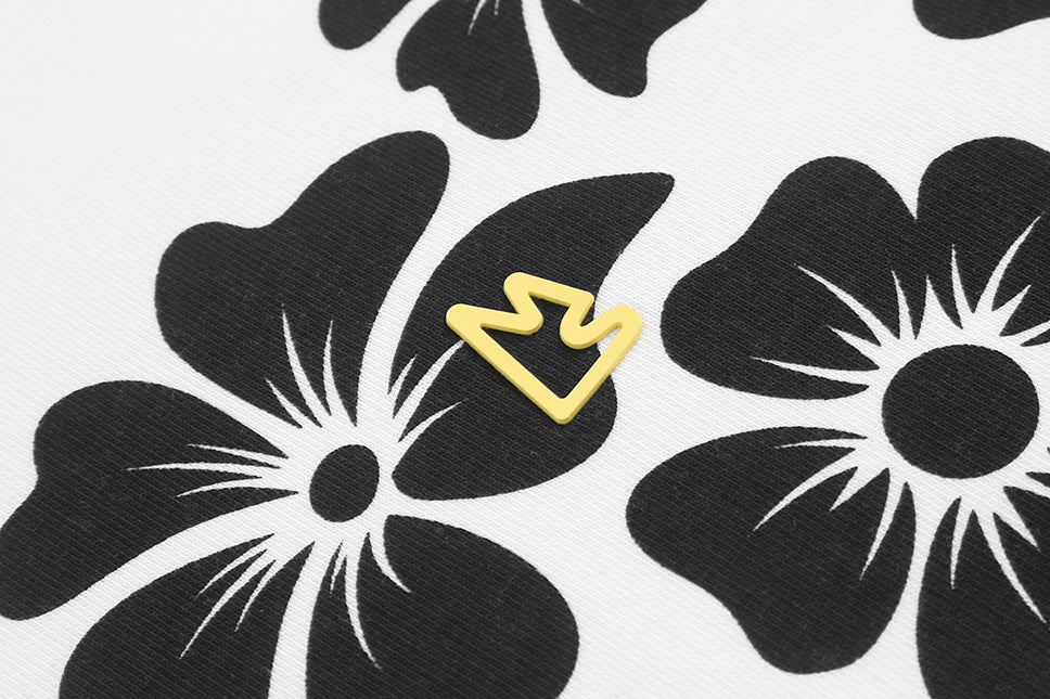 Black-White Floral Palm Ross Hoodie