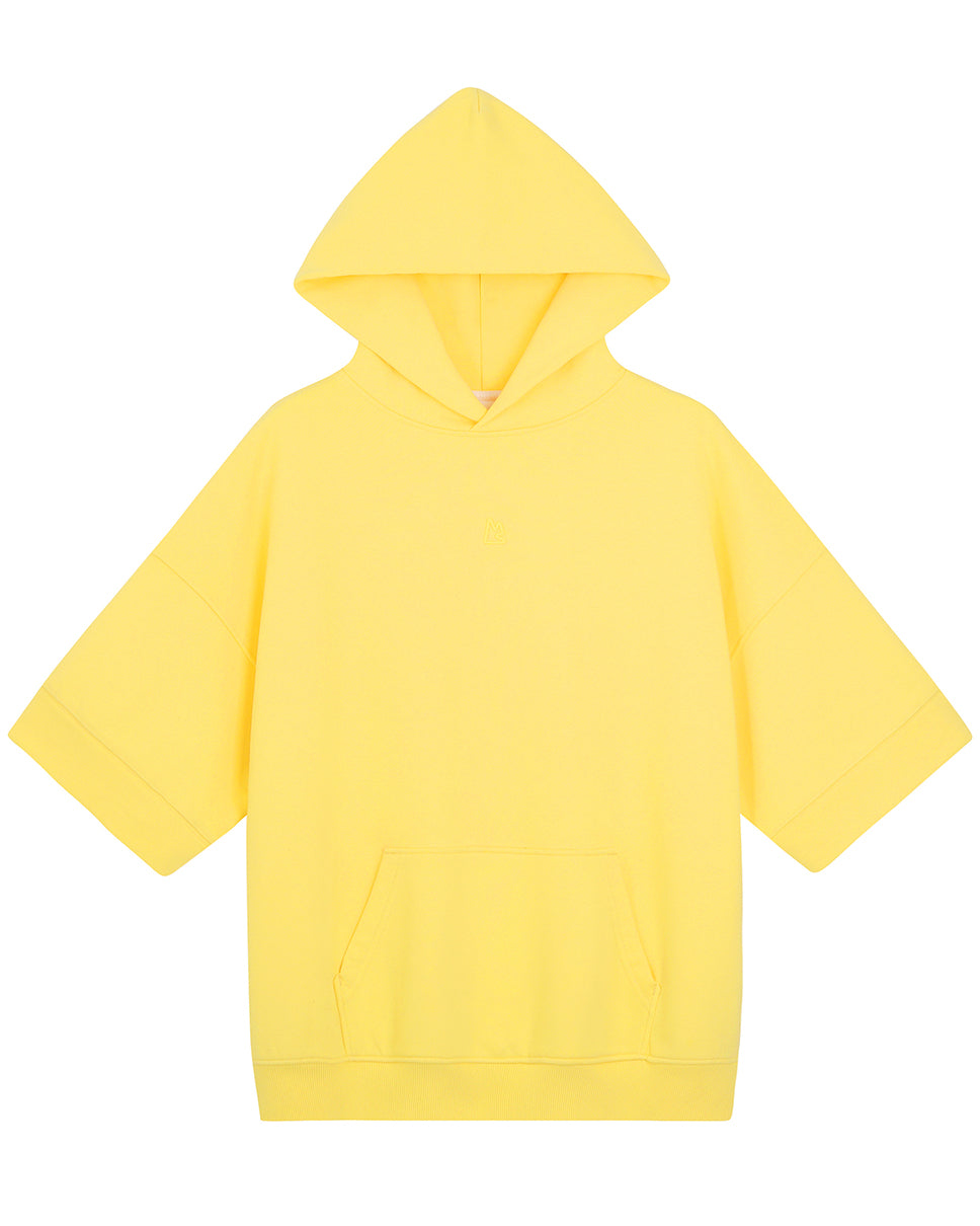 Yellow Essential Ross Short Sleeve Hoodie