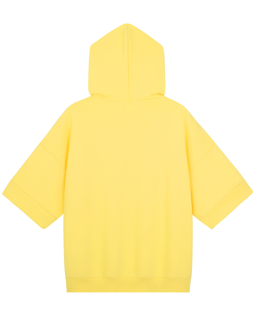 Yellow Essential Ross Short Sleeve Hoodie