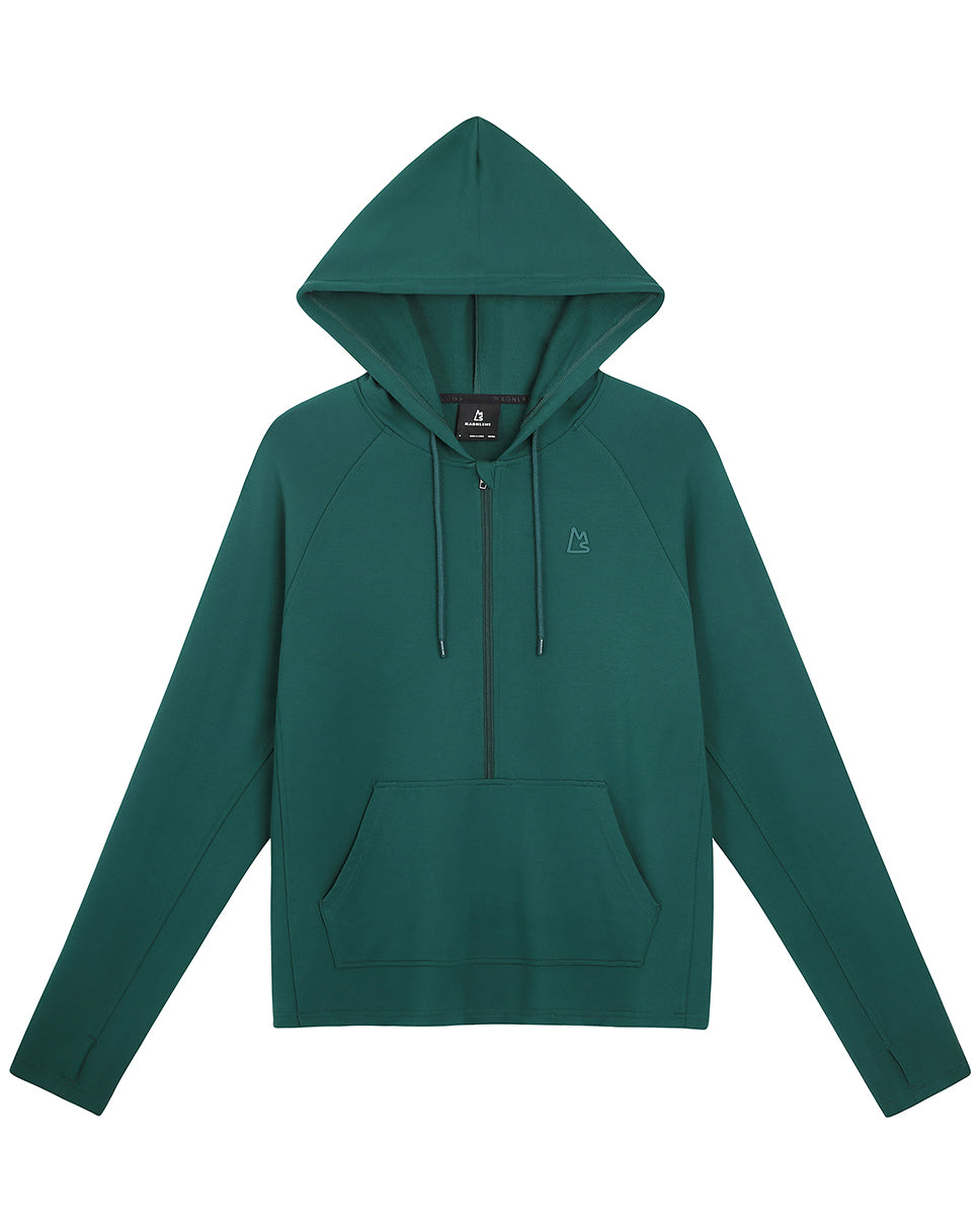 Linford Modal Zip Pullover Hoodie