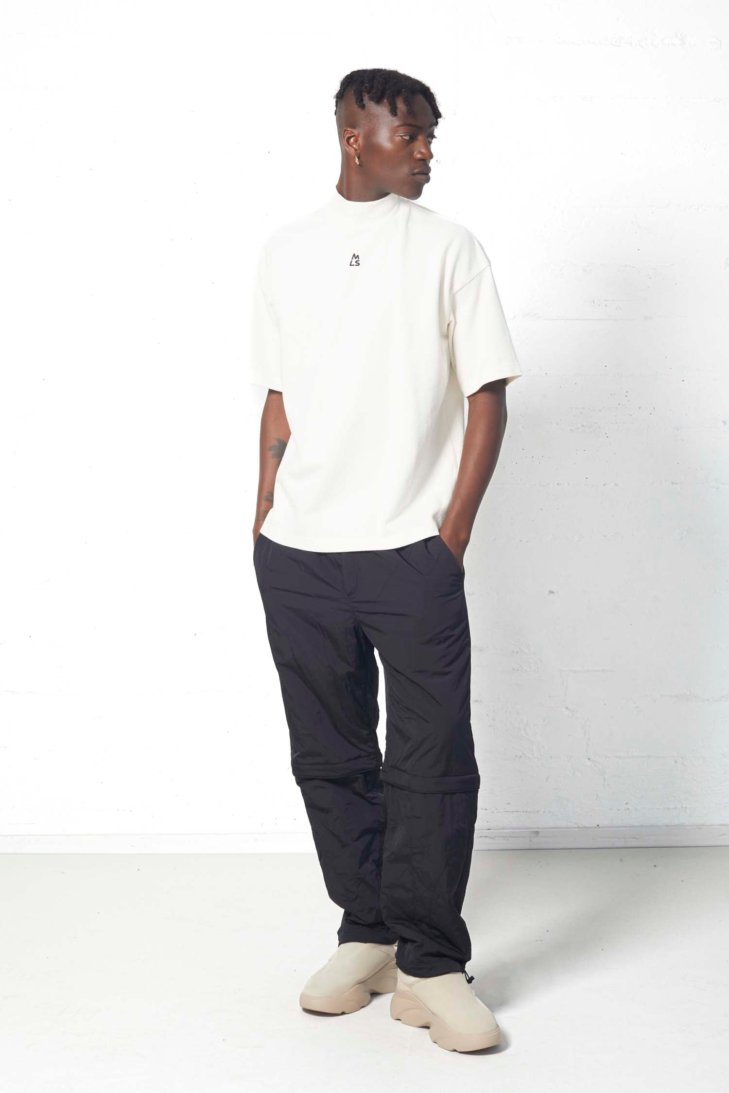 Sid Mock Neck Boxy Tee