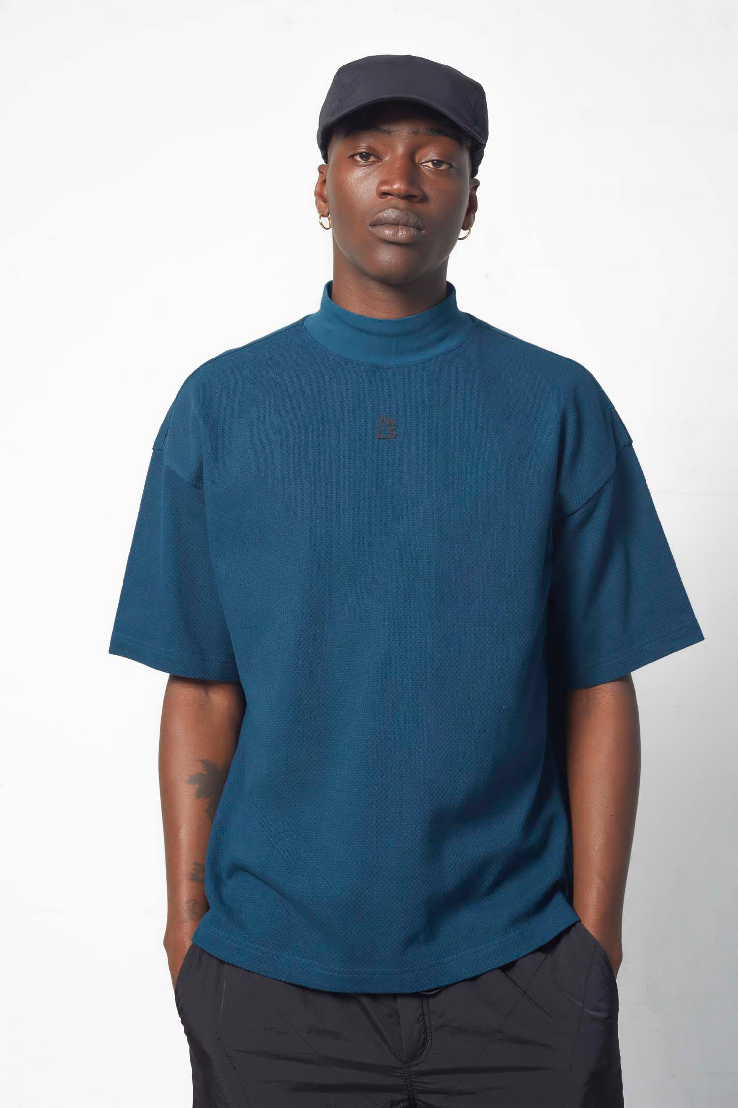 Sid Mock Neck Boxy Tee