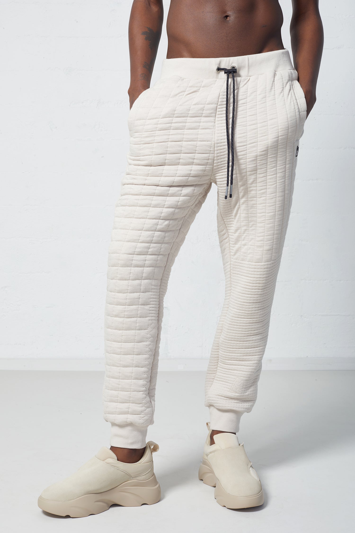 Lovette Quilted Jacquard Sweatpants