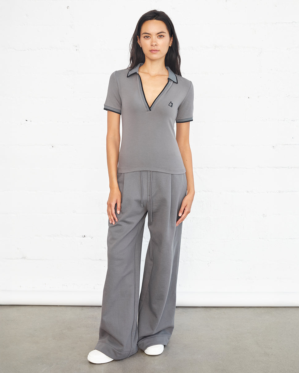 Women's Ash Grey Alice Roya Polo
