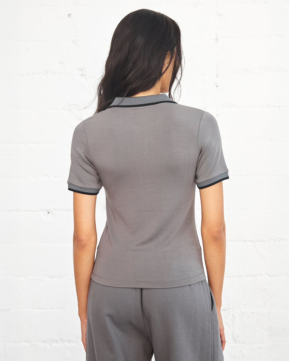 Women's Ash Grey Alice Roya Polo
