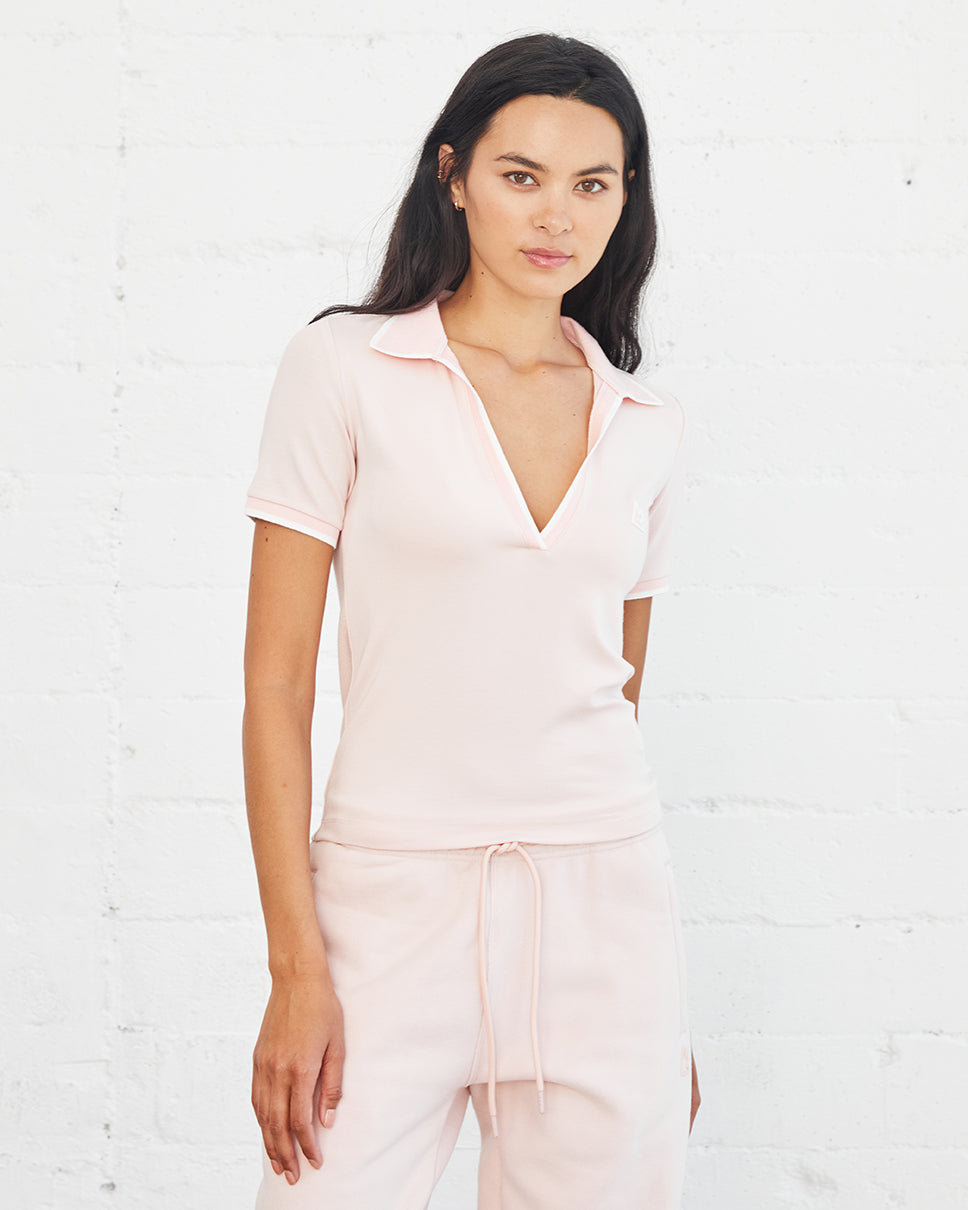 Women's Pale Pink Alice Roya Polo