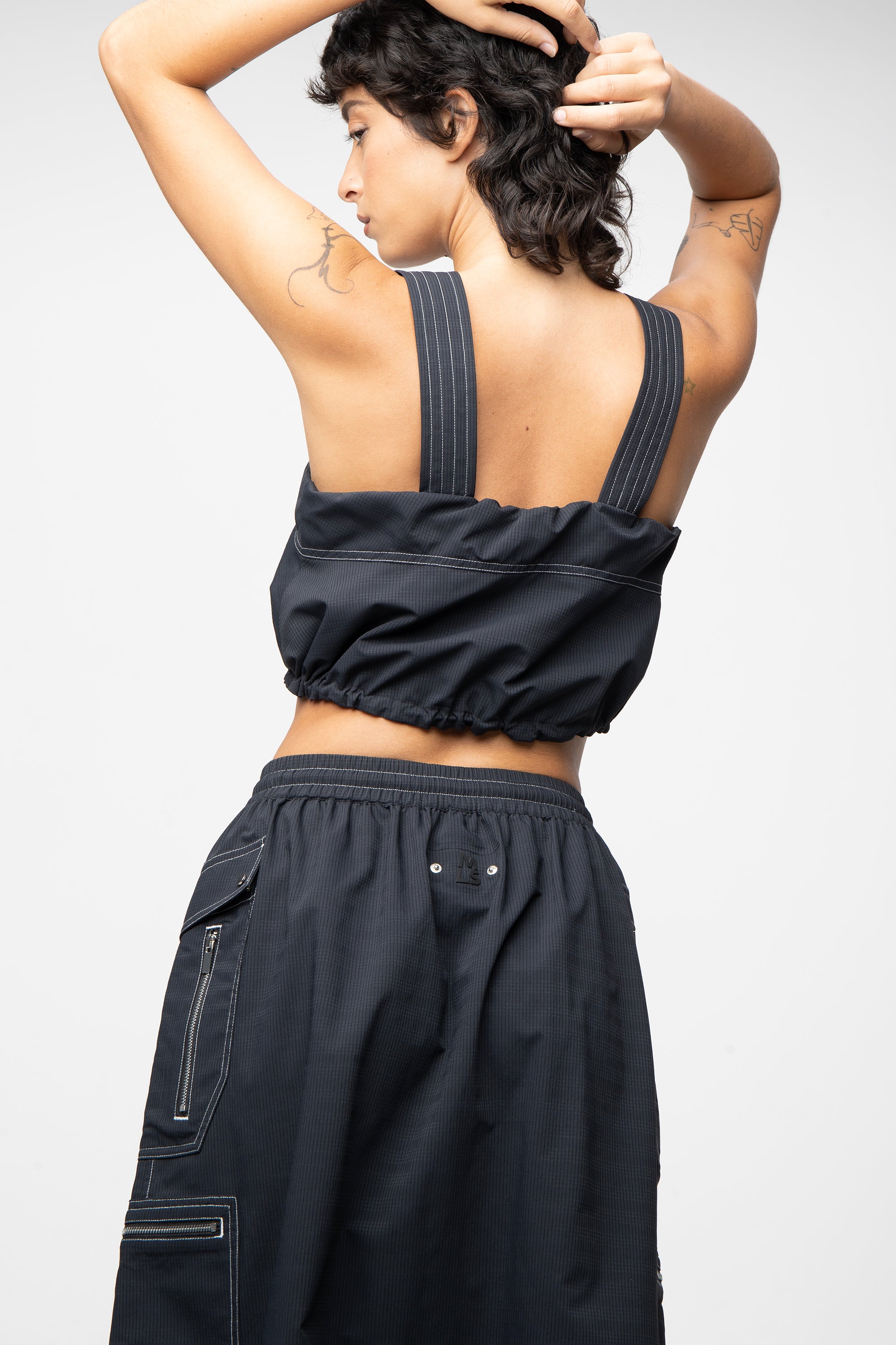 Graf Windbreaker Crop Top