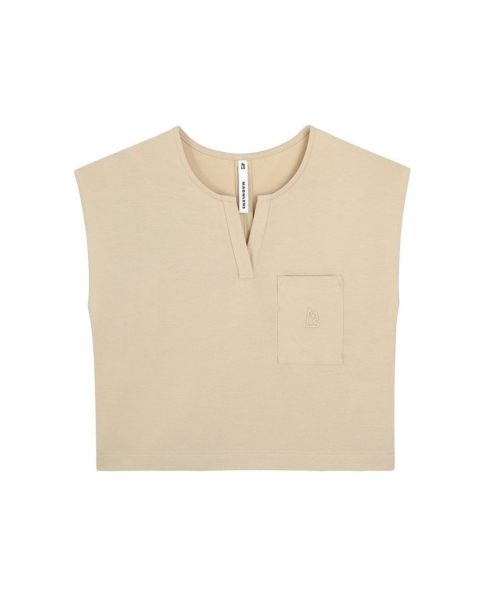 Women's Khaki Supima Boxy Top