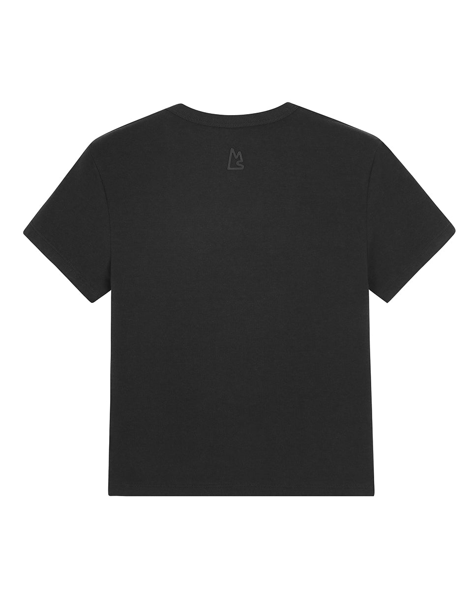 Black Donna Bamboo Scoop Tee