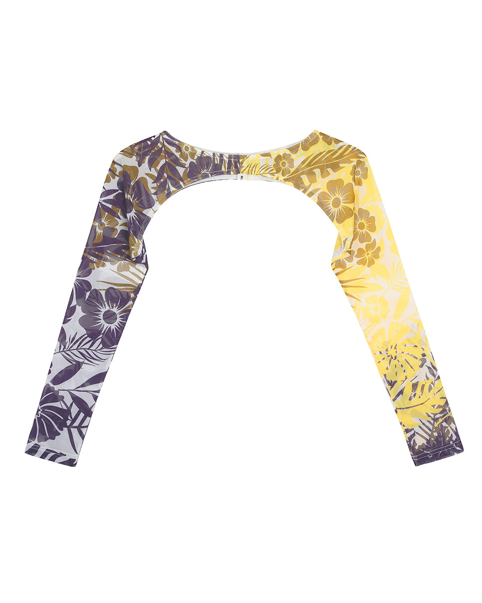 Floral Palm Mesh Sleeves