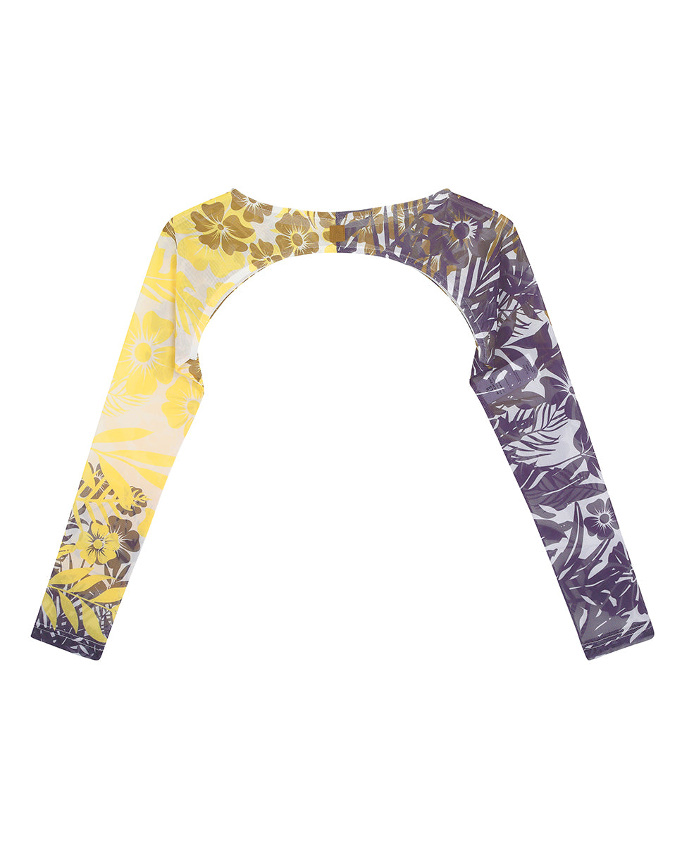 Floral Palm Mesh Sleeves