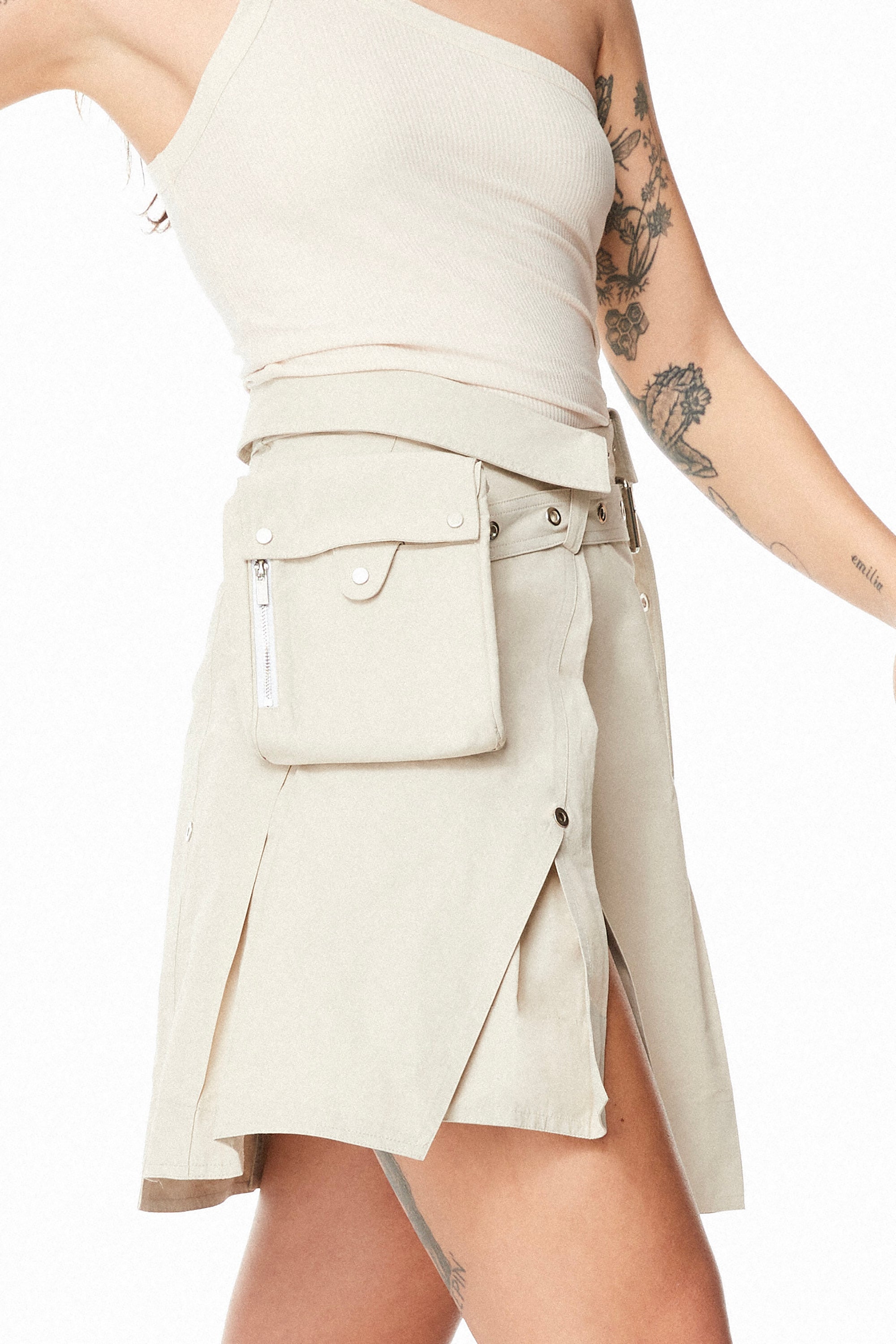 Cass Ripstop Wrap Skirt