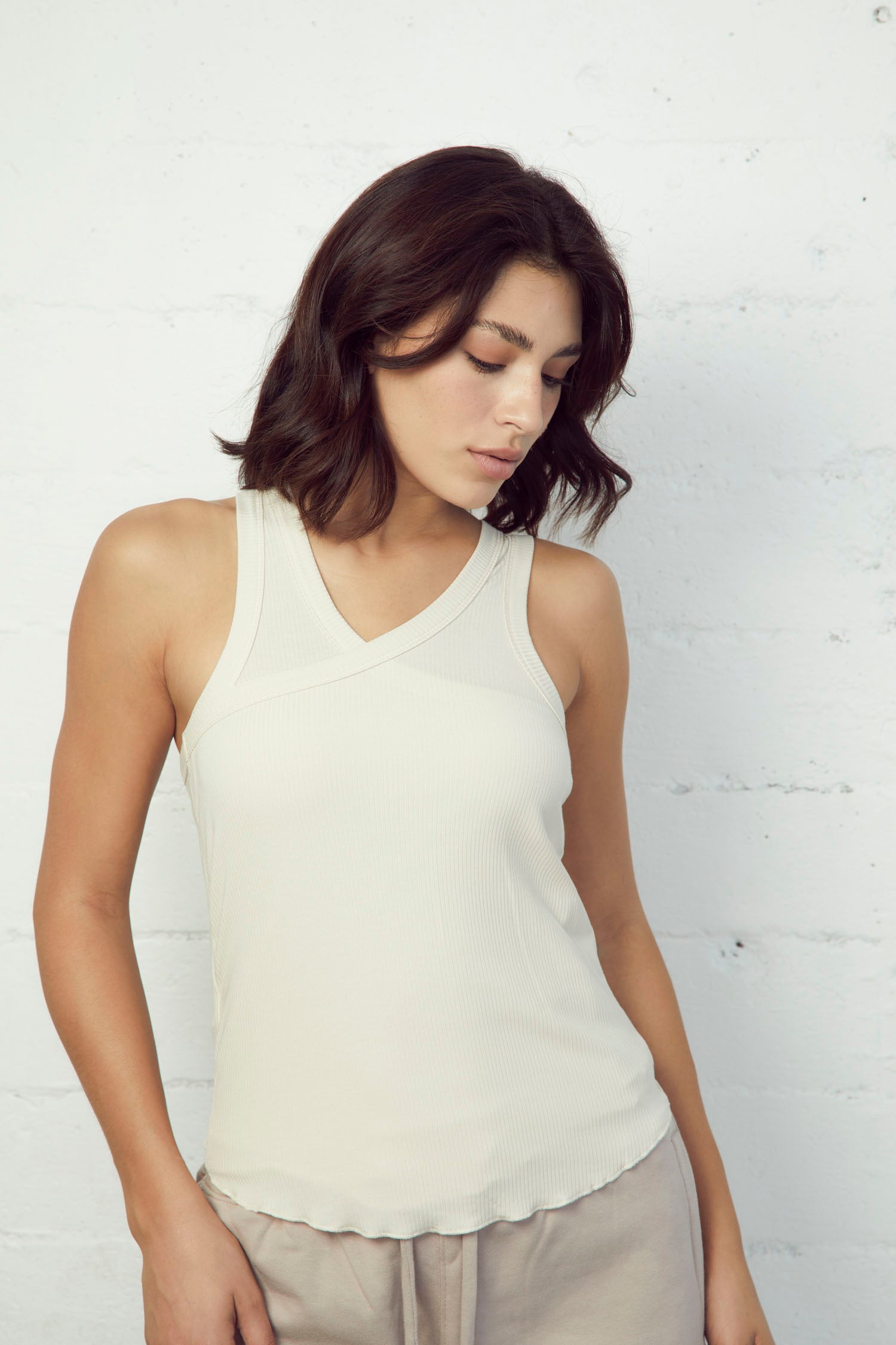 Asymmetrical Rib Tank (Set of Two)