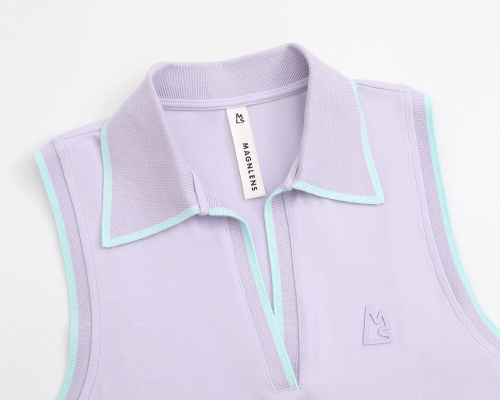 Roya Sleeveless Polo