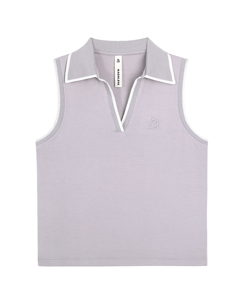 Roya Sleeveless Polo
