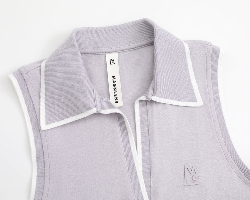 Roya Sleeveless Polo