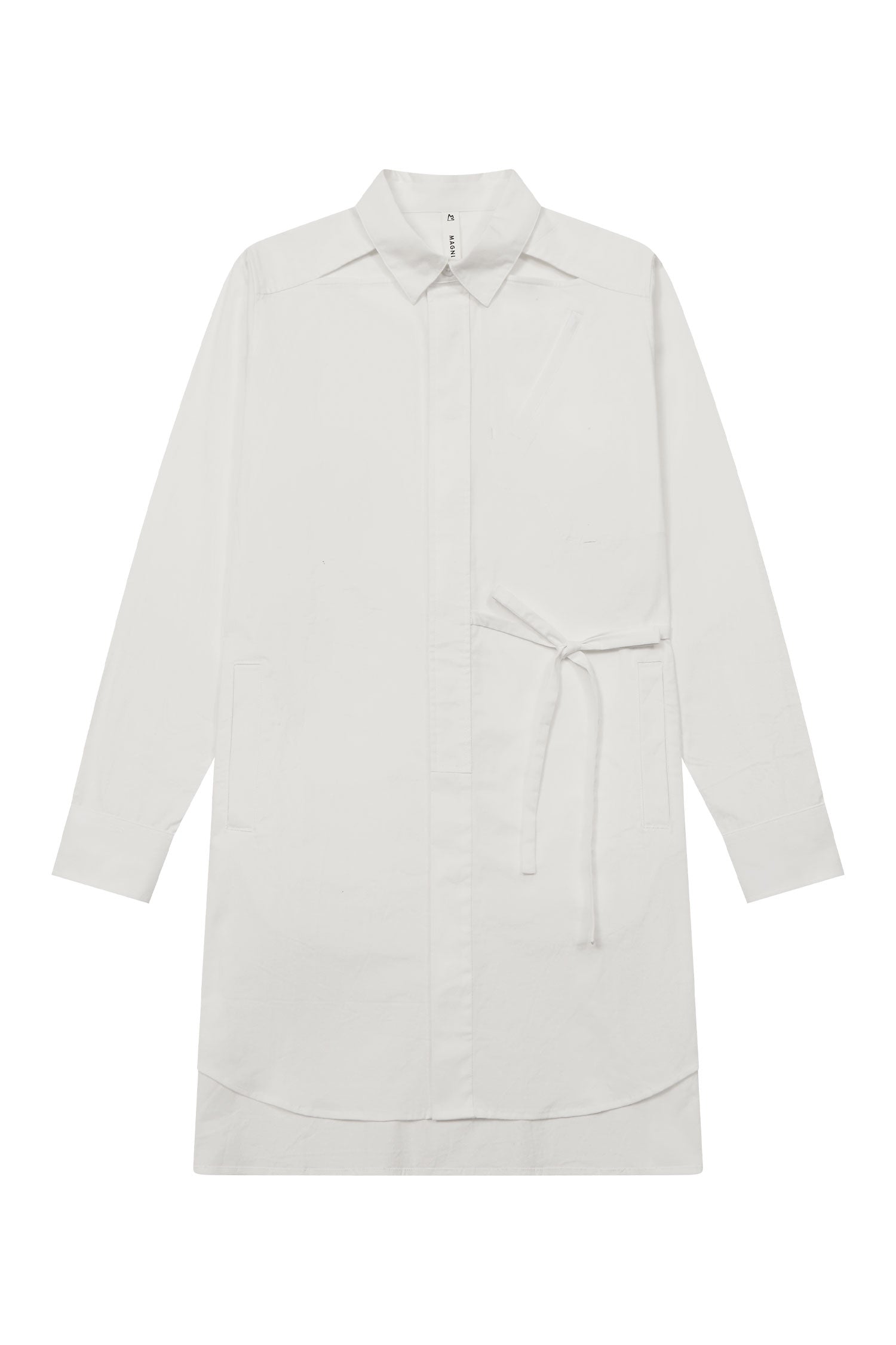 Sabik Shirt Dress With Biomorphic Pocket Detail