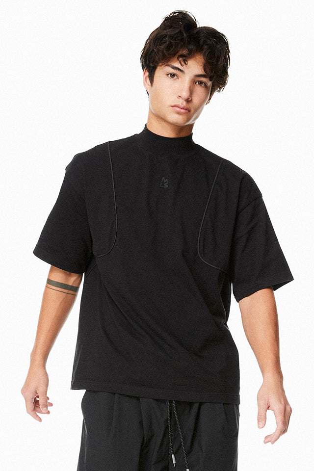 Ridge Mock Neck Boxy Tee