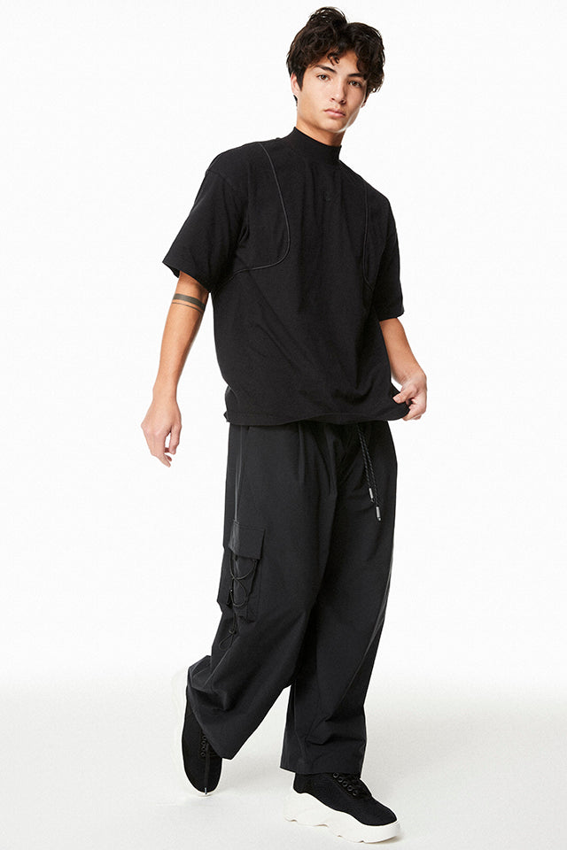 Ridge Mock Neck Boxy Tee