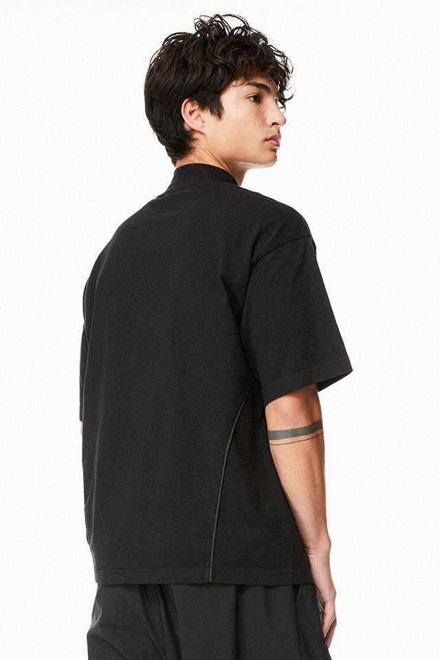 Ridge Mock Neck Boxy Tee