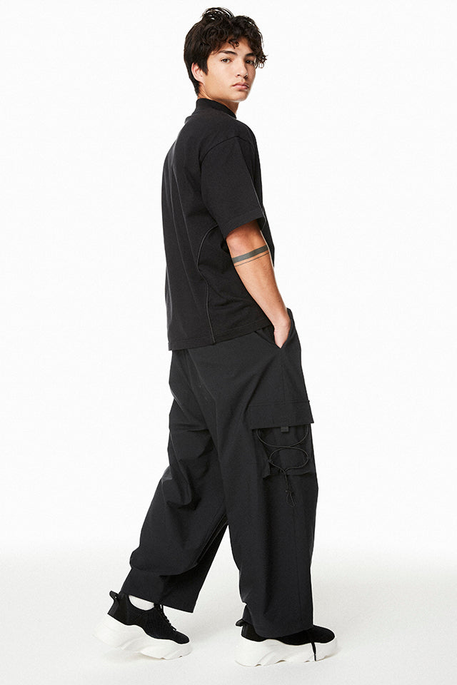 Ridge Mock Neck Boxy Tee