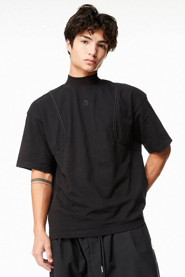 Ridge Mock Neck Boxy Tee