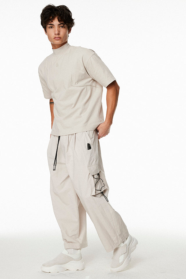 Ridge Mock Neck Boxy Tee