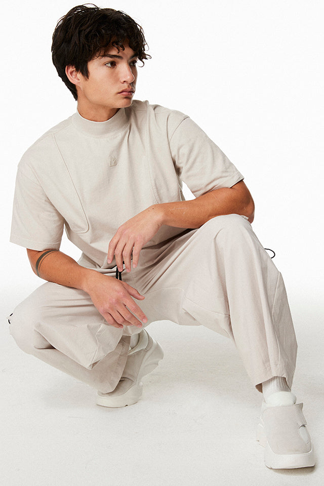 Ridge Mock Neck Boxy Tee