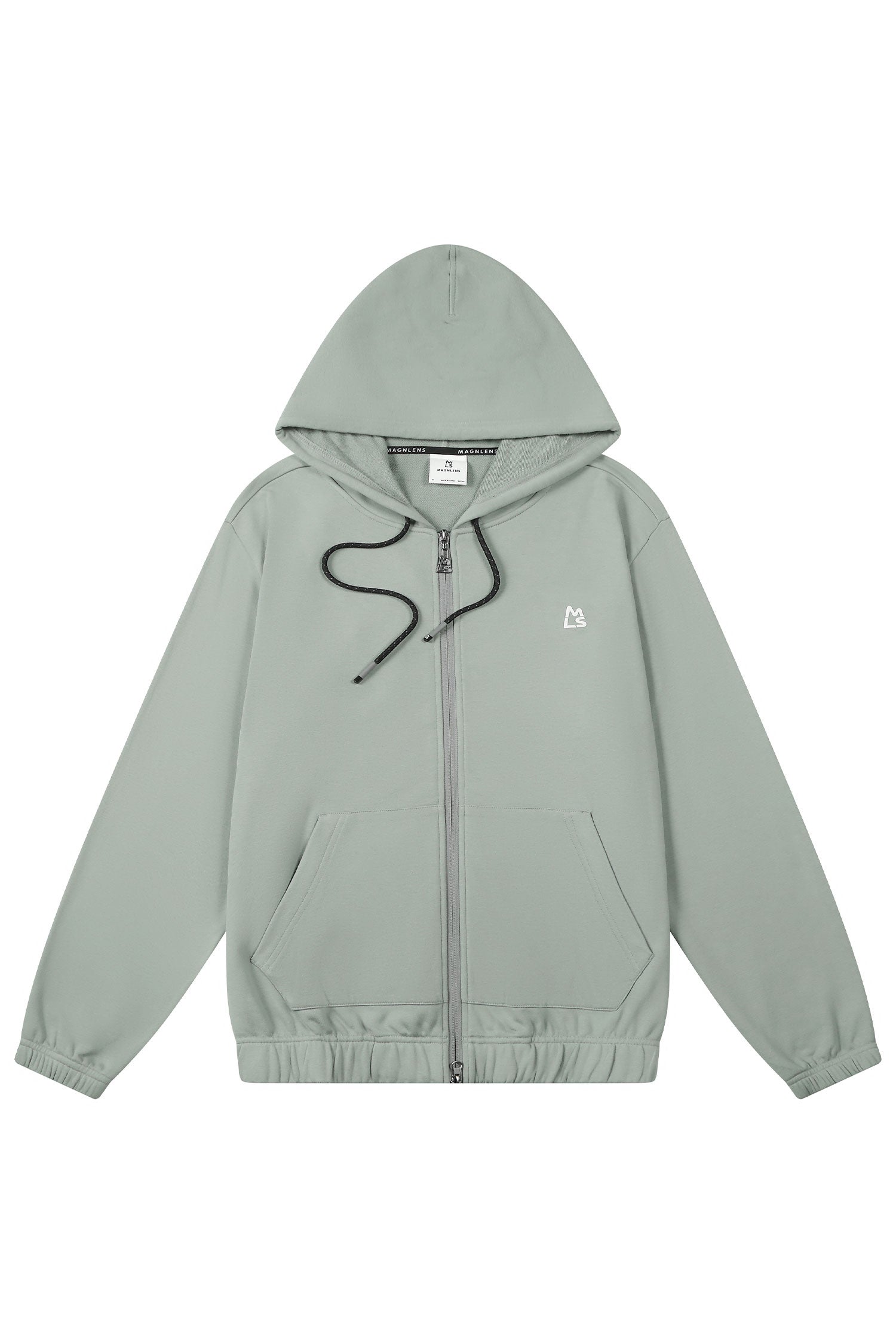 Essential Banded Zip-Up Hoodie