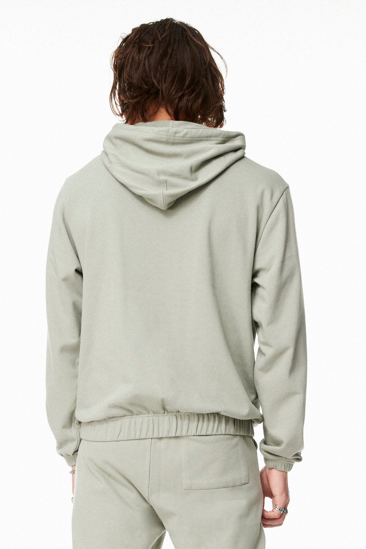 Essential Banded Zip-Up Hoodie