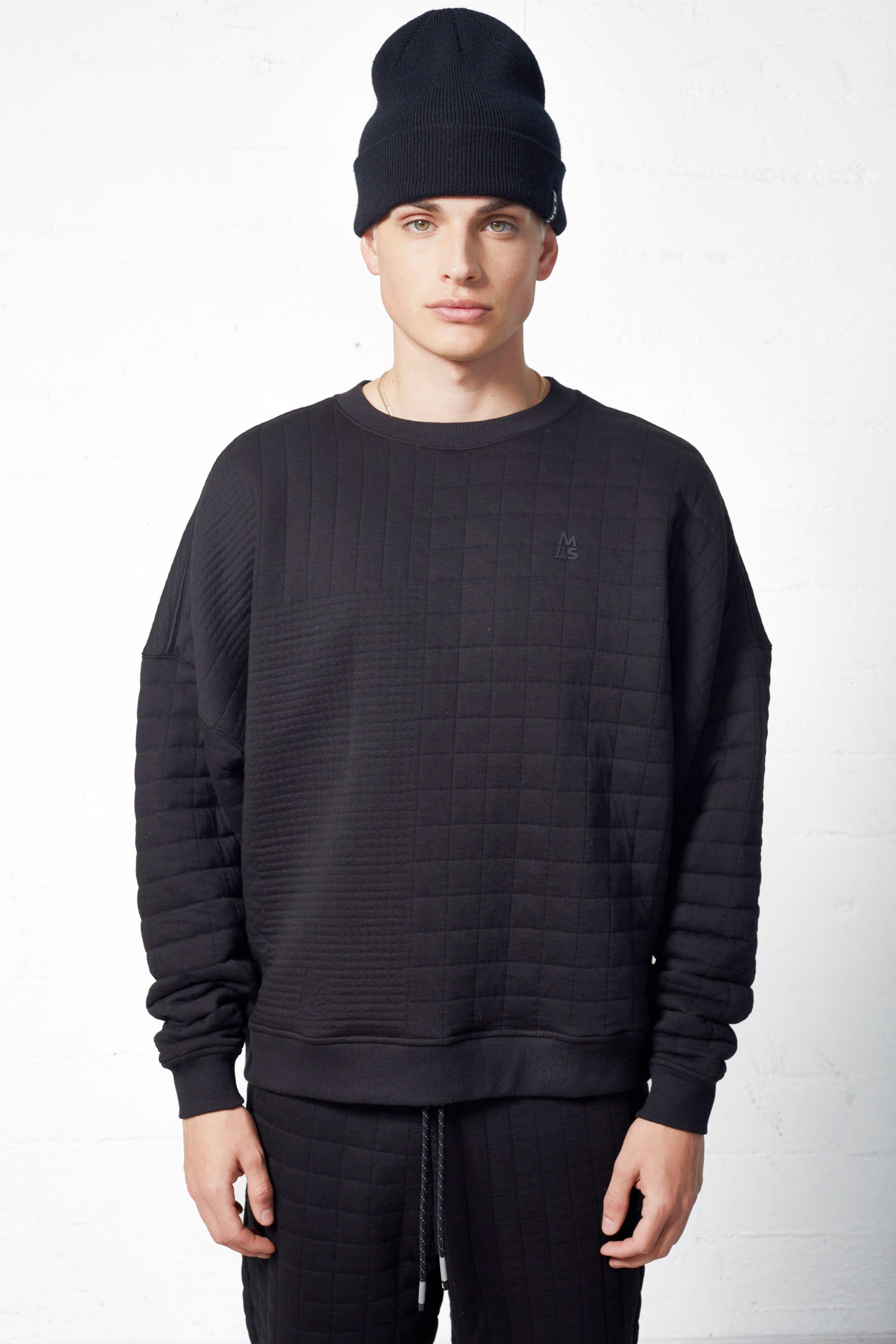 Farrow Quilted Jacquard Oversized Pullover