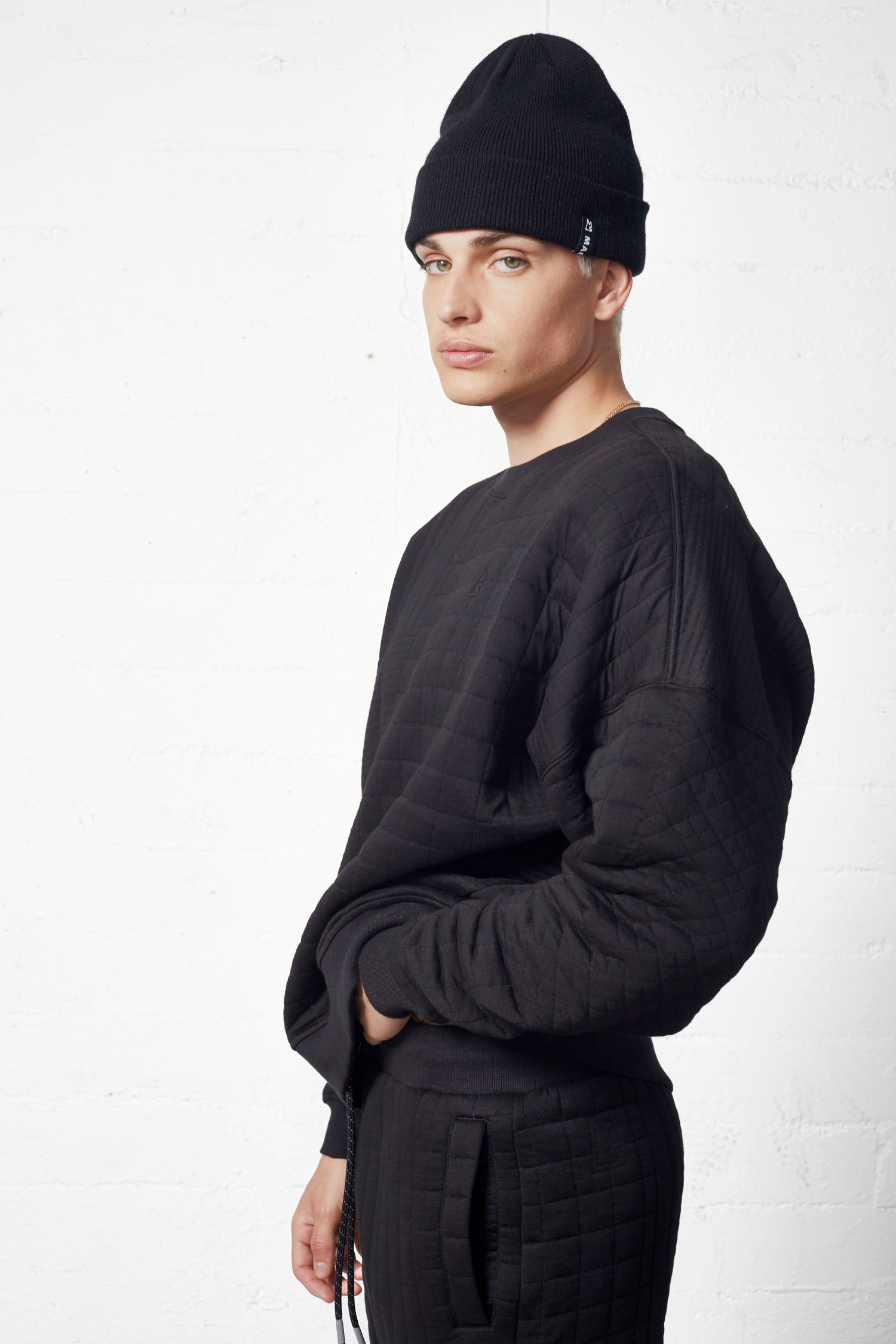 Farrow Quilted Jacquard Oversized Pullover