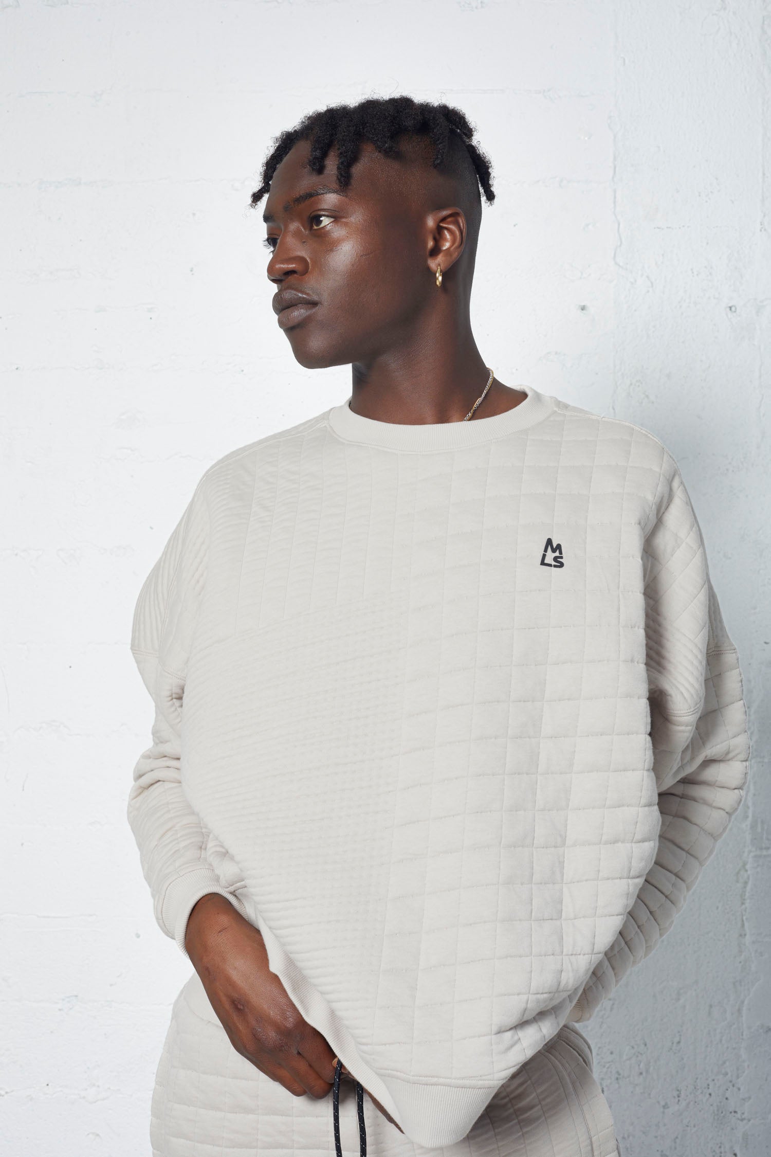 Farrow Quilted Jacquard Oversized Pullover