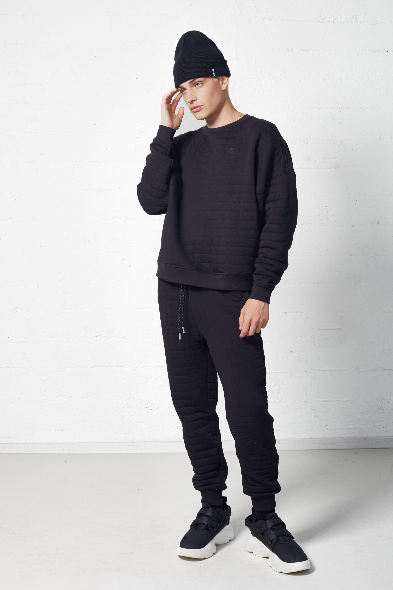 Farrow Quilted Jacquard Oversized Pullover